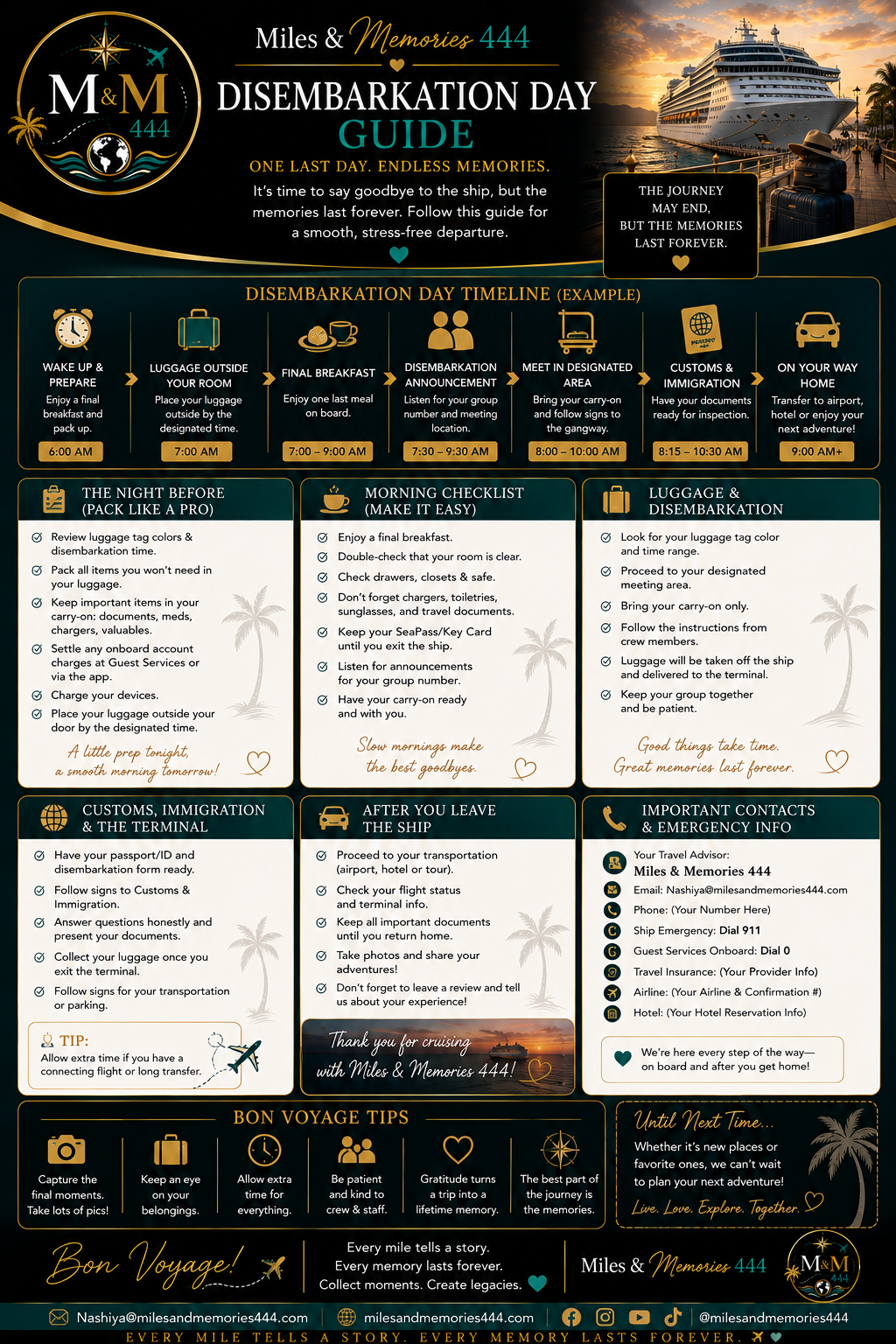 Disembarkation Day Guide