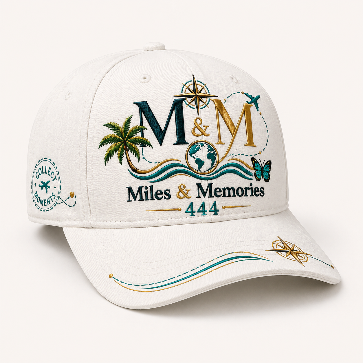 Miles & Memories graphic travel cap
