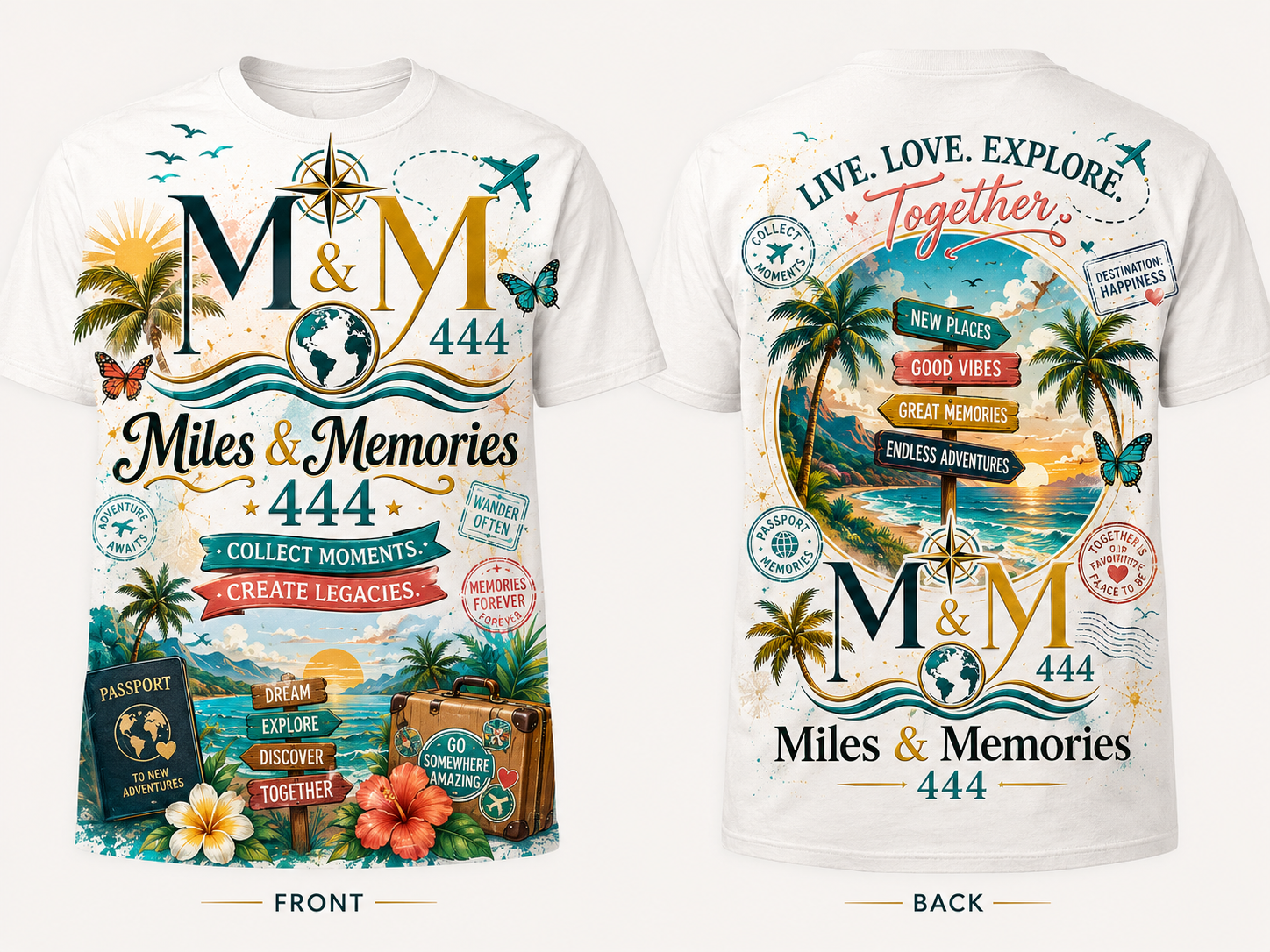 Miles & Memories graphic tee