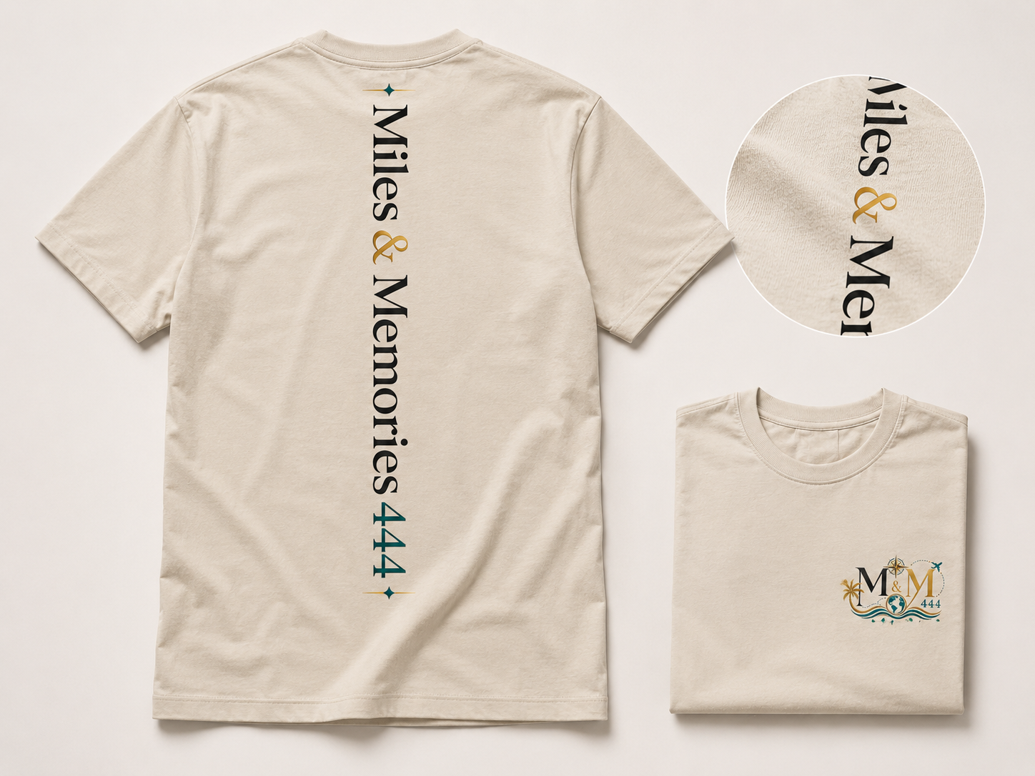 Miles & Memories signature back tee