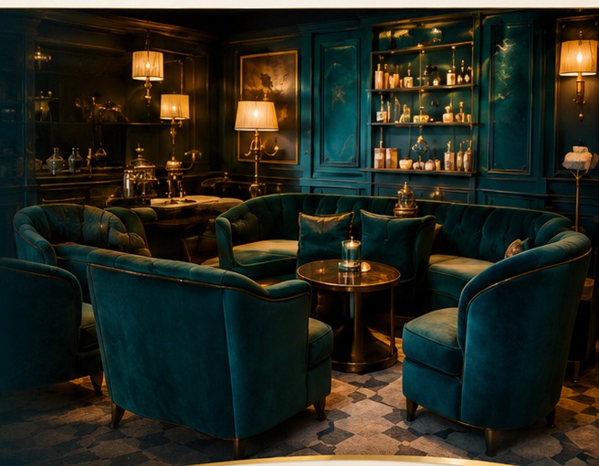 Private luxury travel lounge